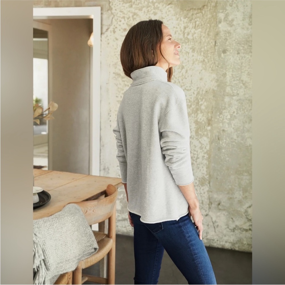 Frank & Eileen Patrick popover henley in gray melange - Picture 2 of 8